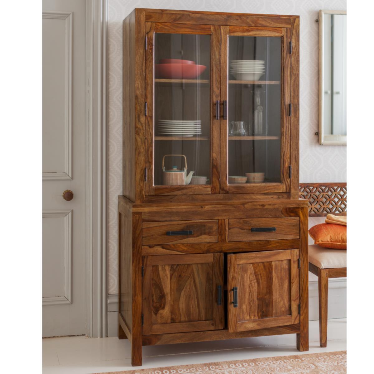Mehran Contemporary Sheesham Wood Display Unit Dresser #5 - Duraster