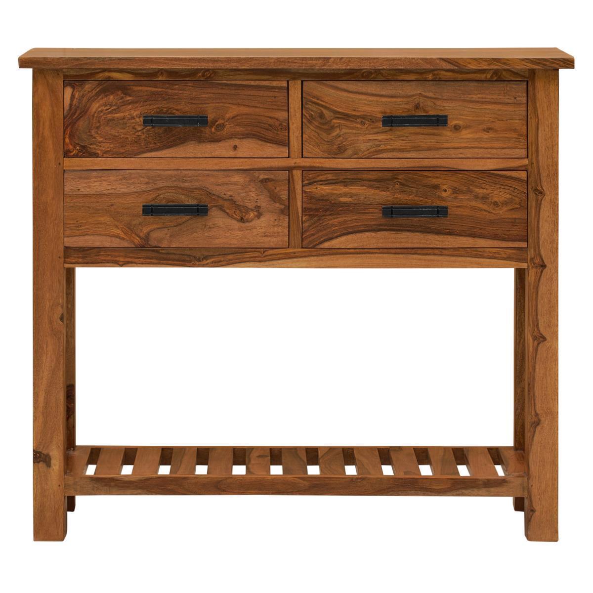 Mehran Contemporary Sheesham Wood Console Table #1 - Duraster