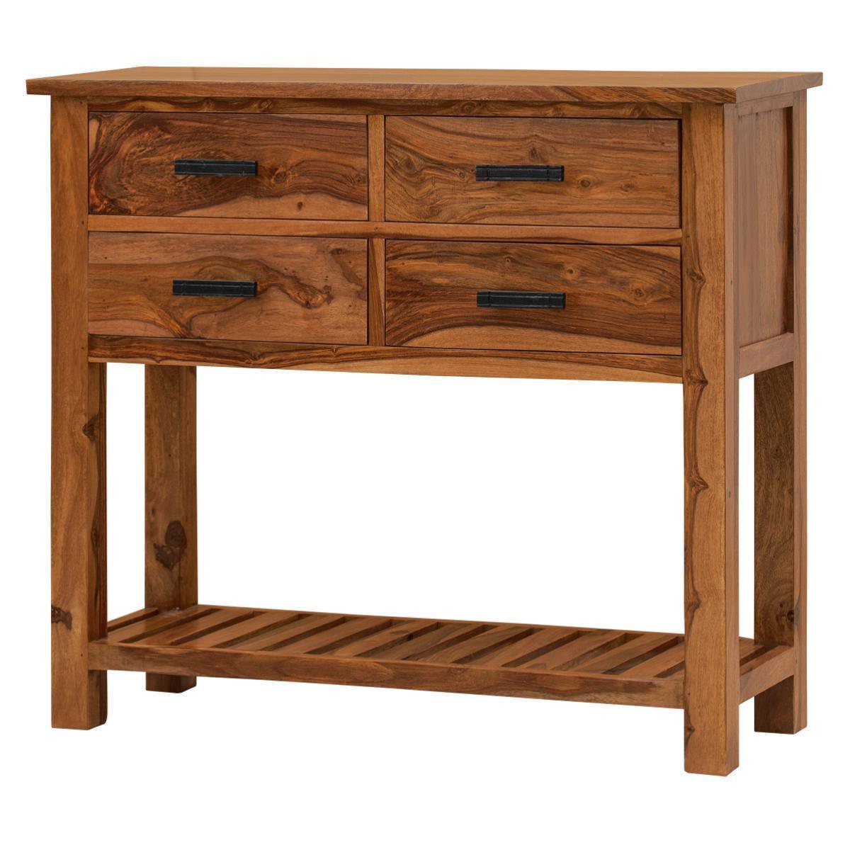 Mehran Contemporary Sheesham Wood Console Table #1 - Duraster