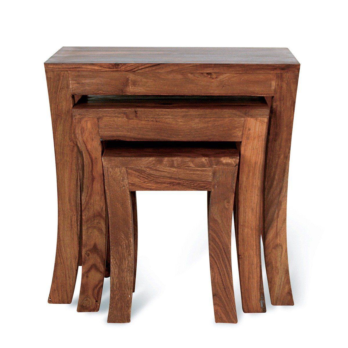 Mehran Contemporary Sheesham Wood Nest of Tables #1 - Duraster