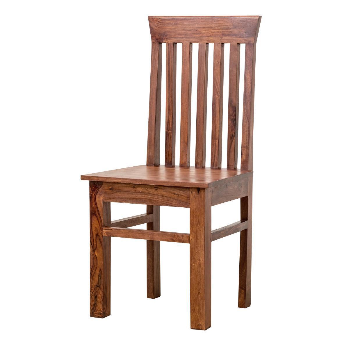Mehran Contemporary Sheesham Wood Dining Pair of Two Chair #2 - Duraster