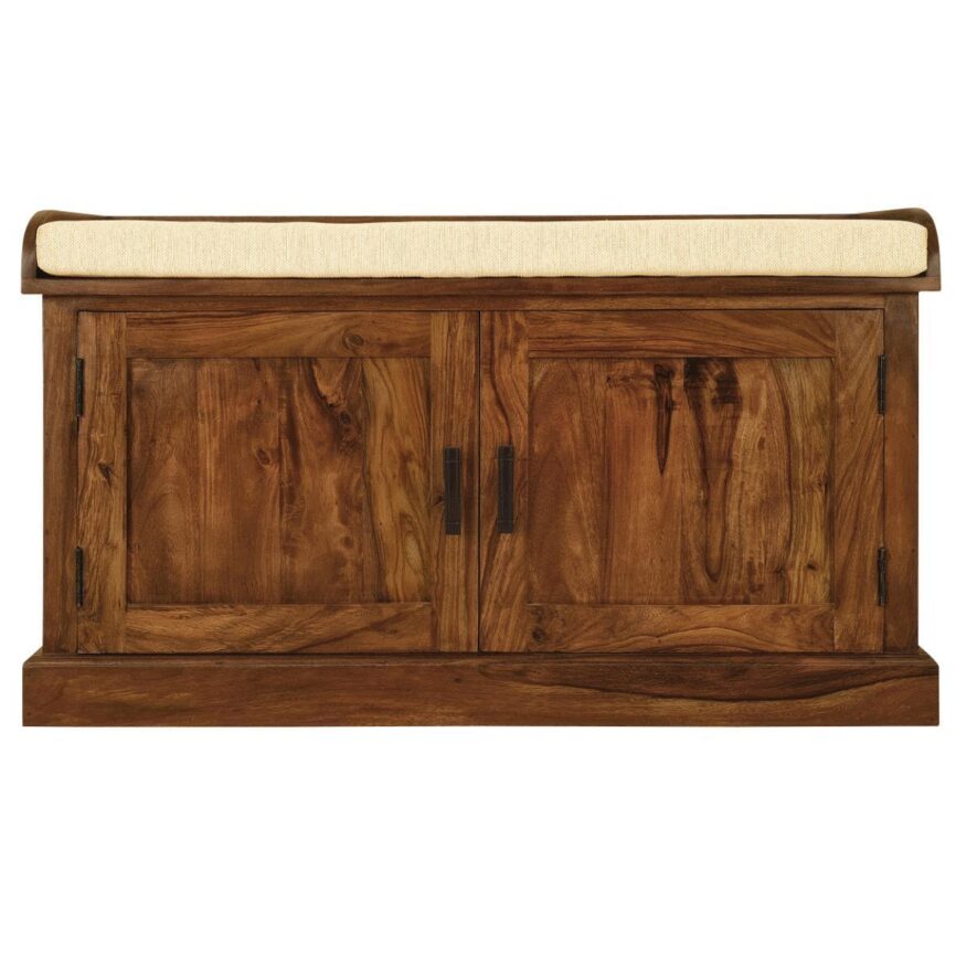 Mehran Contemporary Sheesham Wood Shoe Rack #1 - Duraster