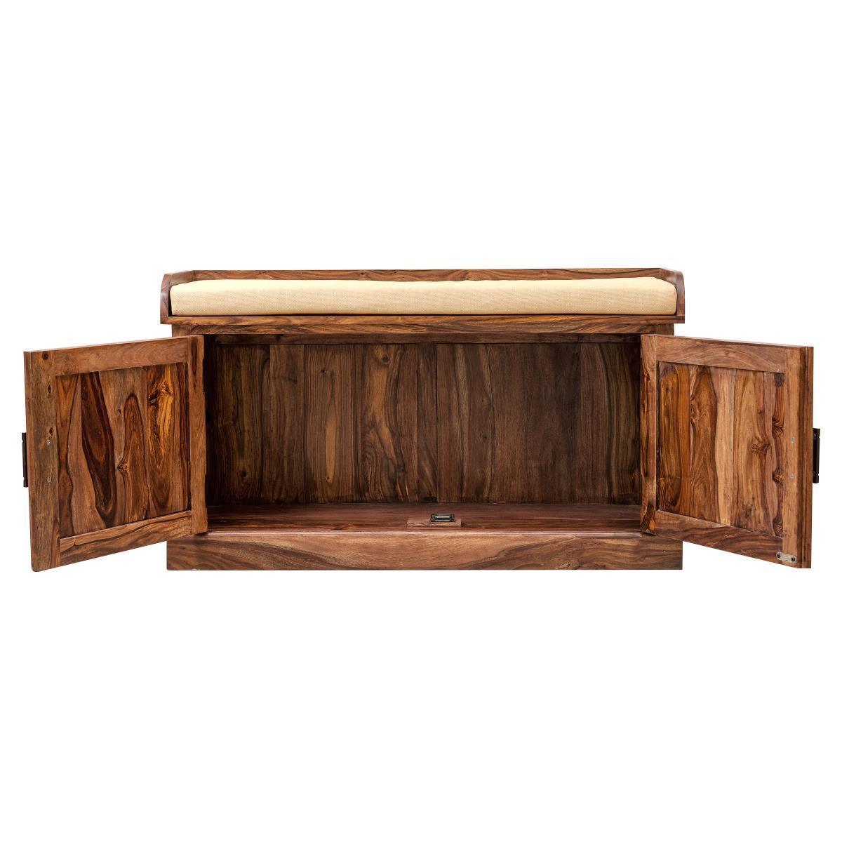 Mehran Contemporary Sheesham Wood Shoe Rack #1 - Duraster
