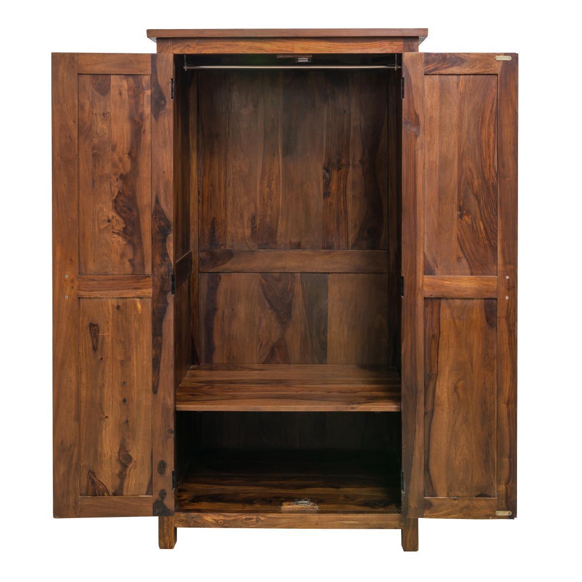 Mehran Contemporary Sheesham Wood Wardrobe #12 - Duraster