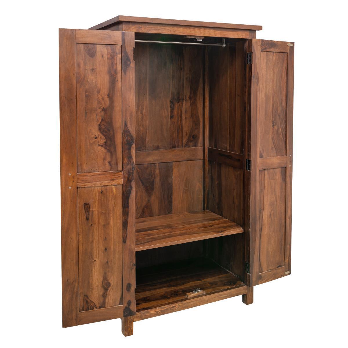 Mehran Contemporary Sheesham Wood Wardrobe #12 - Duraster
