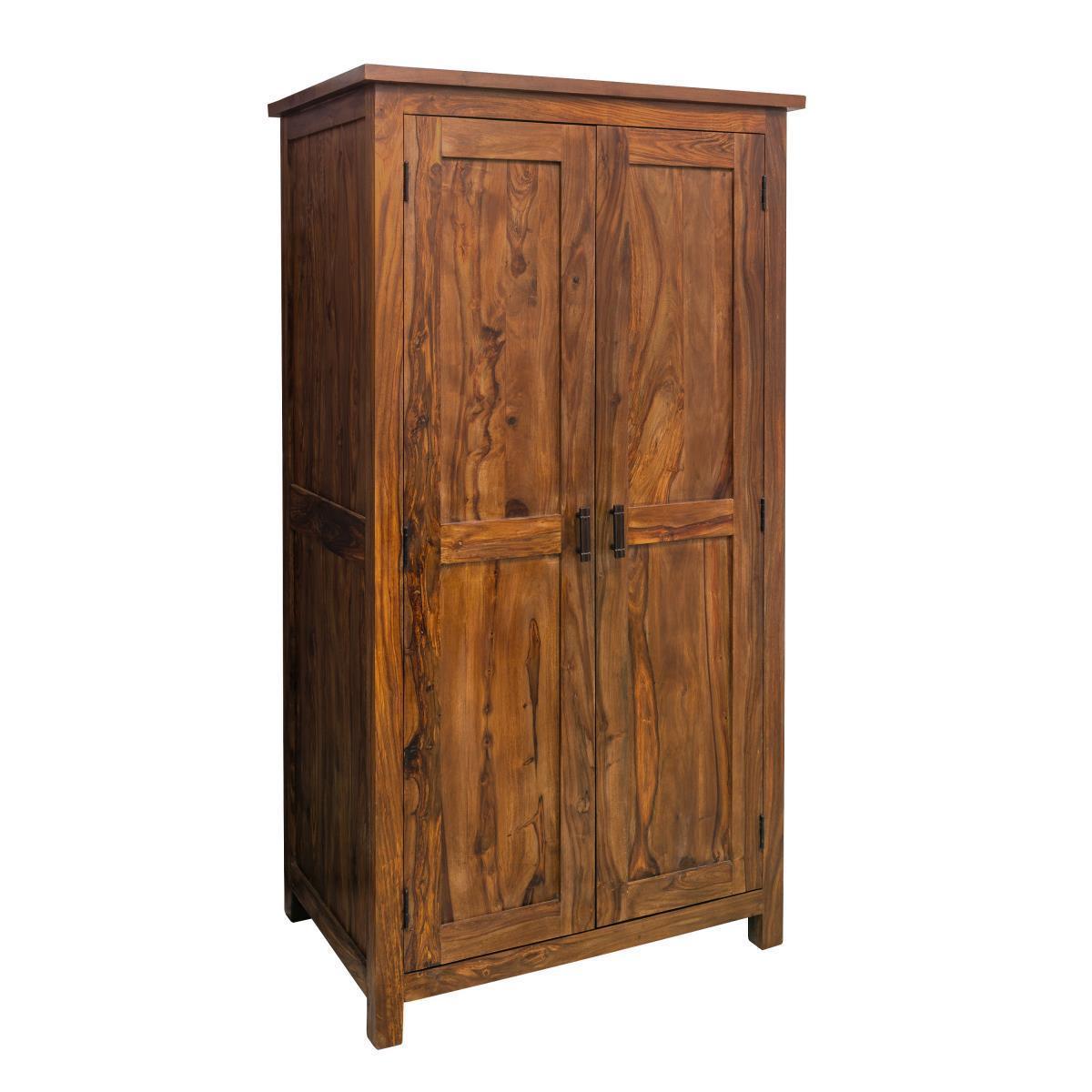 Mehran Contemporary Sheesham Wood Wardrobe #12 - Duraster