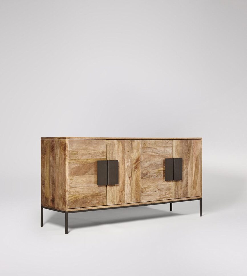 Versaw Sideboard, Mango Wood & Charcoal #11 - Duraster