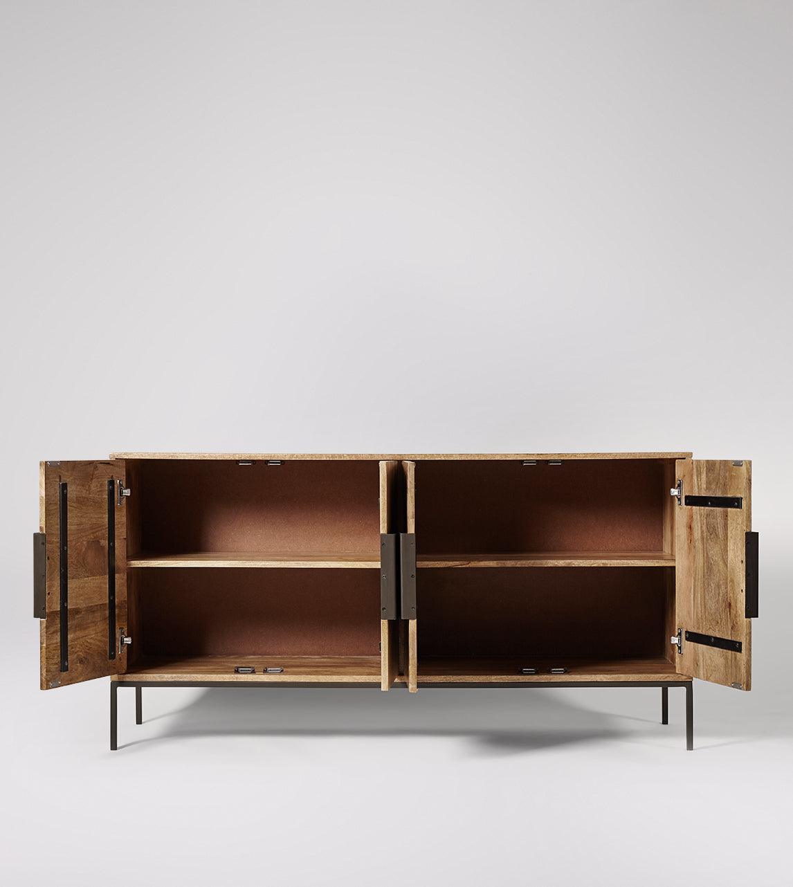 Versaw Sideboard, Mango Wood & Charcoal #11 - Duraster
