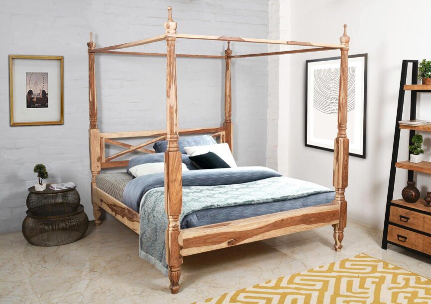 Nature Modern Canopy Four Poster Bed #2 - Duraster
