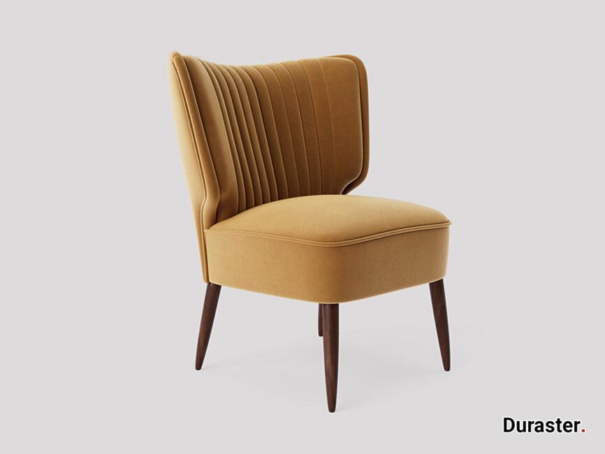 Elemantary Solid Wood Fabric Upholstered Chair #7 - Duraster