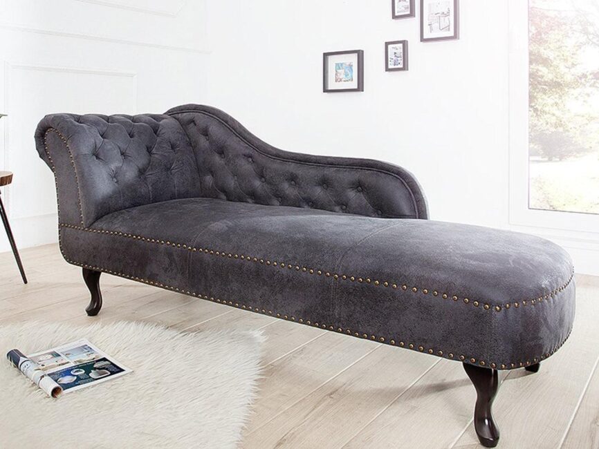Norwich Vintage Gray Chesterfield Lounge #47 - Duraster