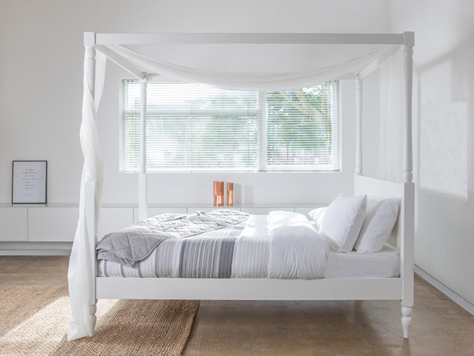 Novo Premium Solid Acacia Wood Four-Poster Bed #3 - Duraster