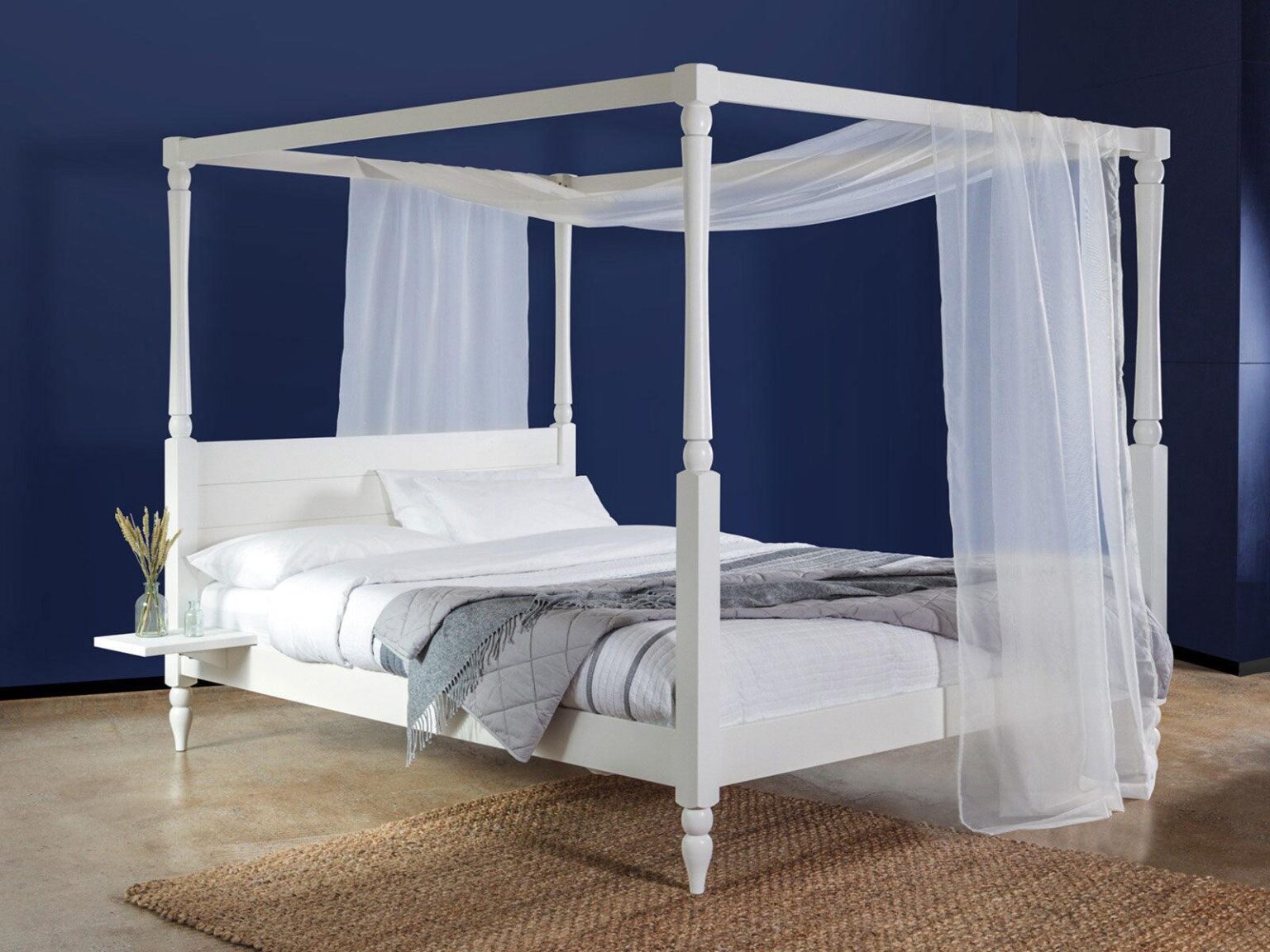 Novo Premium Solid Acacia Wood Four-Poster Bed #3 - Duraster