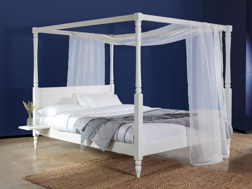Novo Premium Solid Acacia Wood Four-Poster Bed #3 - Duraster