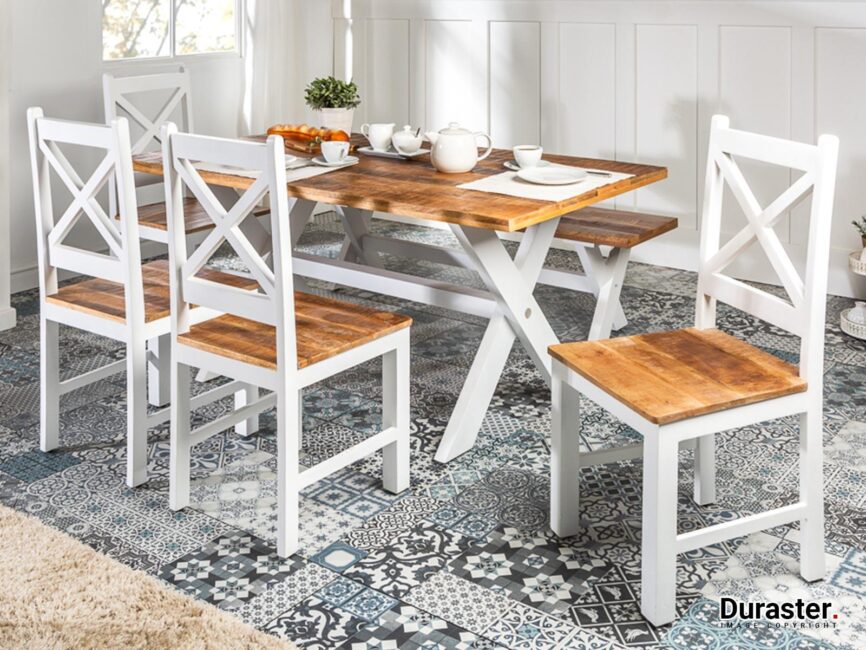 Novo Premium Solid Mango Wood Dining Set with Chairs #1 - Duraster
