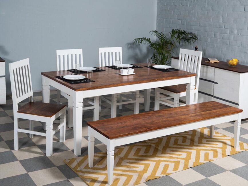 Novo Premium Solid Acacia wood Dining Set with Chairs #1 - Duraster