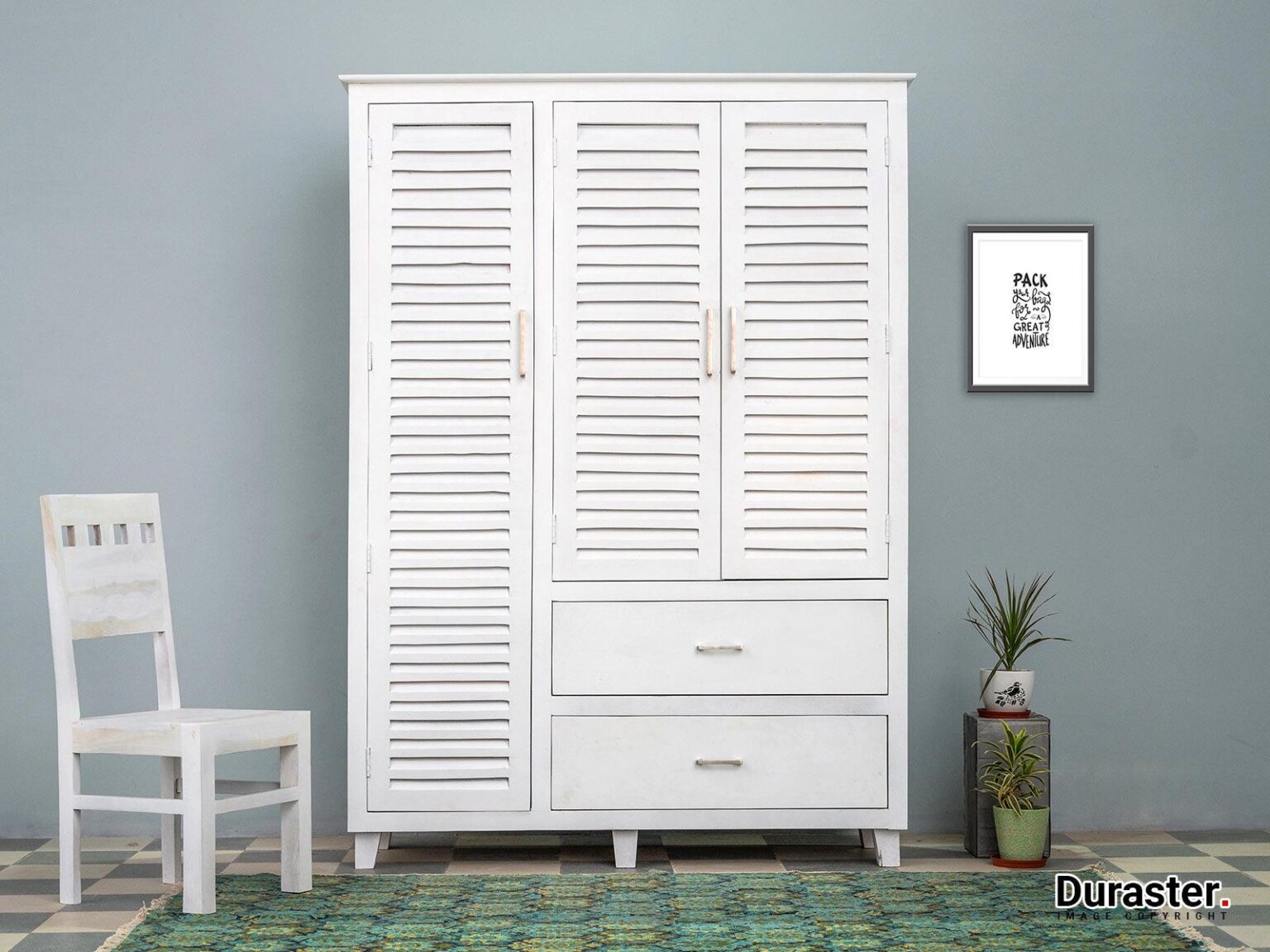 Novo Premium Solid Wood Elegant Shutter Cabinet#1 - Duraster