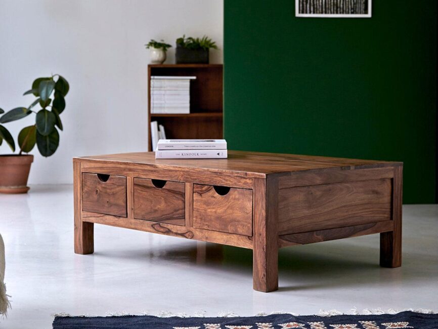 Dessart Solid Sheesham Coffee Table #4 - Duraster