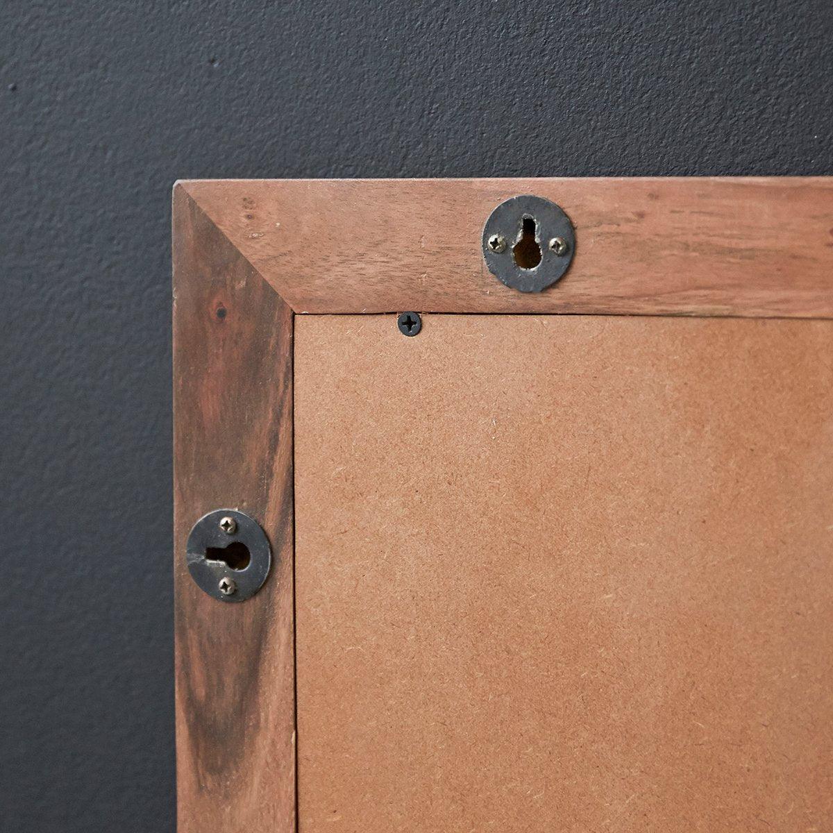 Dessart Modern Sheesham wood Wall Mirror #8 - Duraster