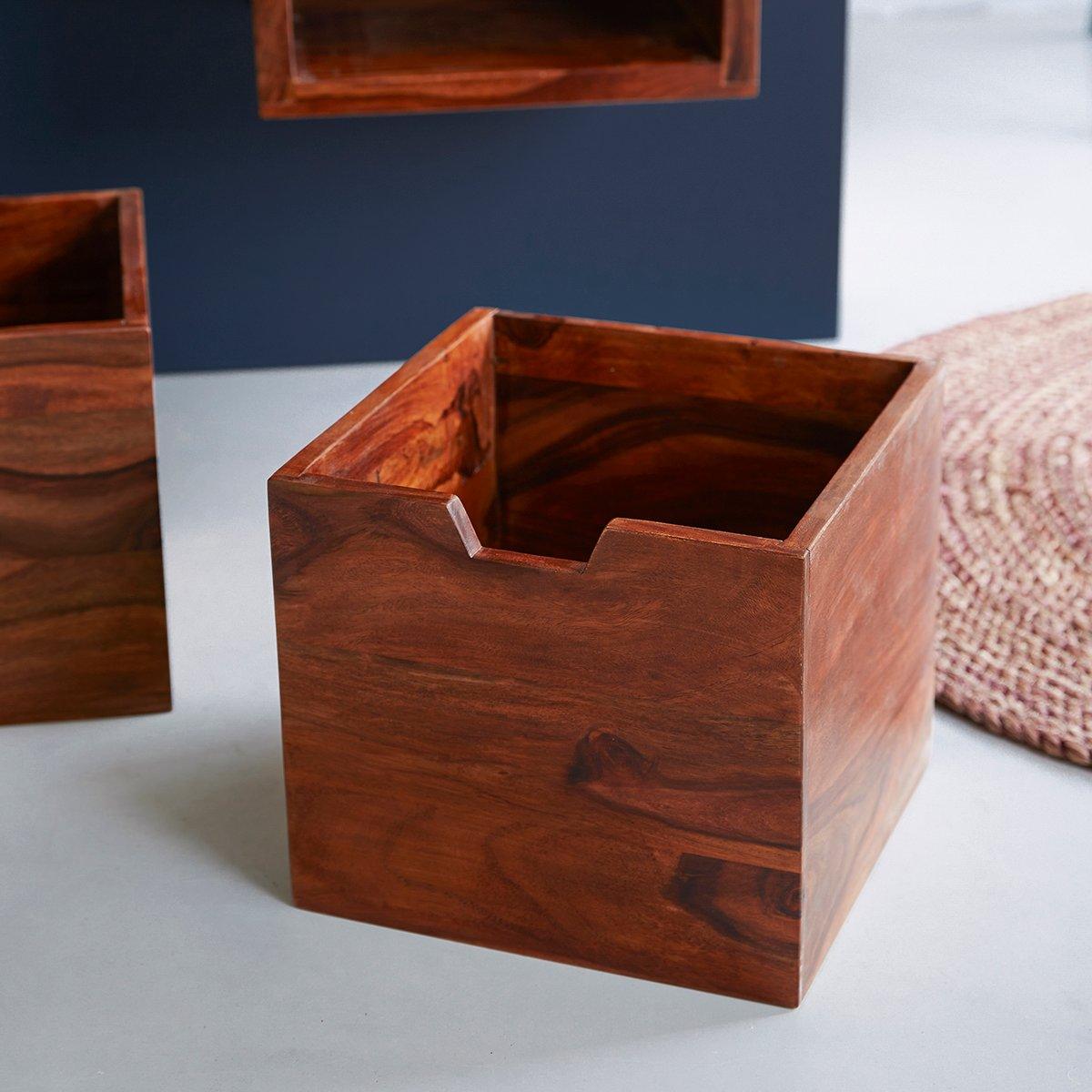Dessart Solid Sheesham Shelf Unit #3 - Duraster