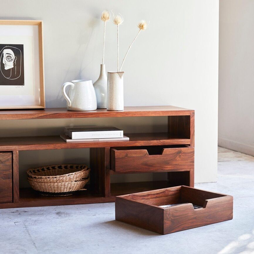 Dessart Solid Sheesham TV Stand #5 - Duraster