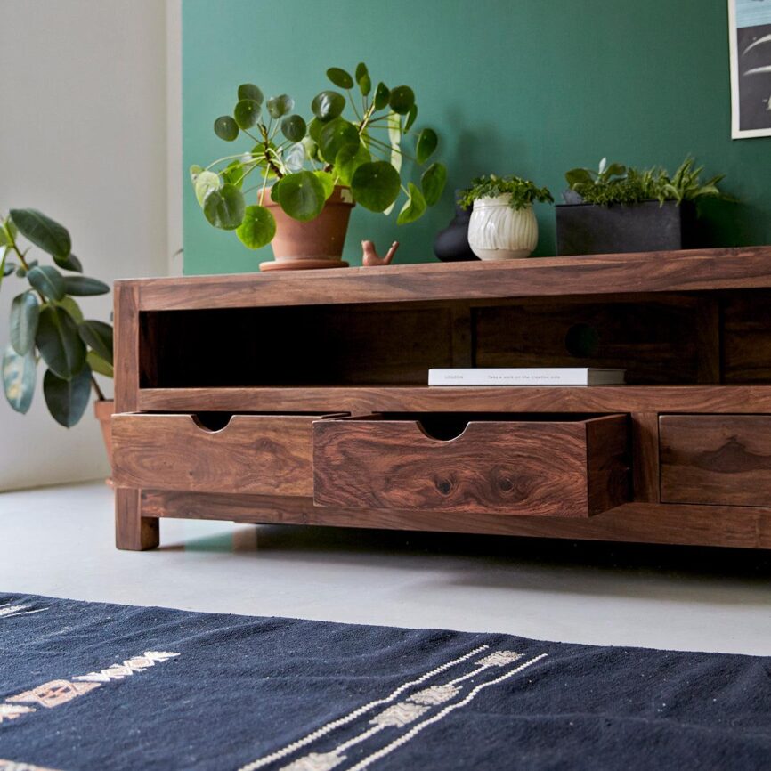 Dessart Solid sheesham TV Stand  #7 - Duraster