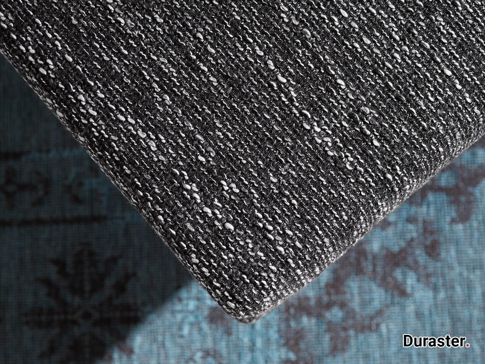 Norwich Premium Black Fabric Ottoman #36 - Duraster