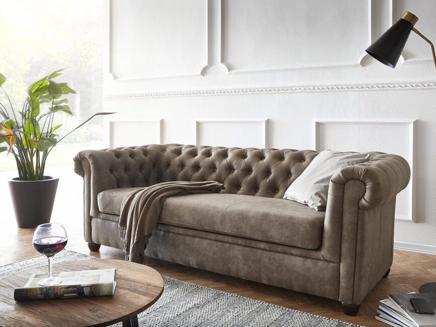 Norwich Traditional Chesterfield 3 Seater Sofa #25 - Duraster