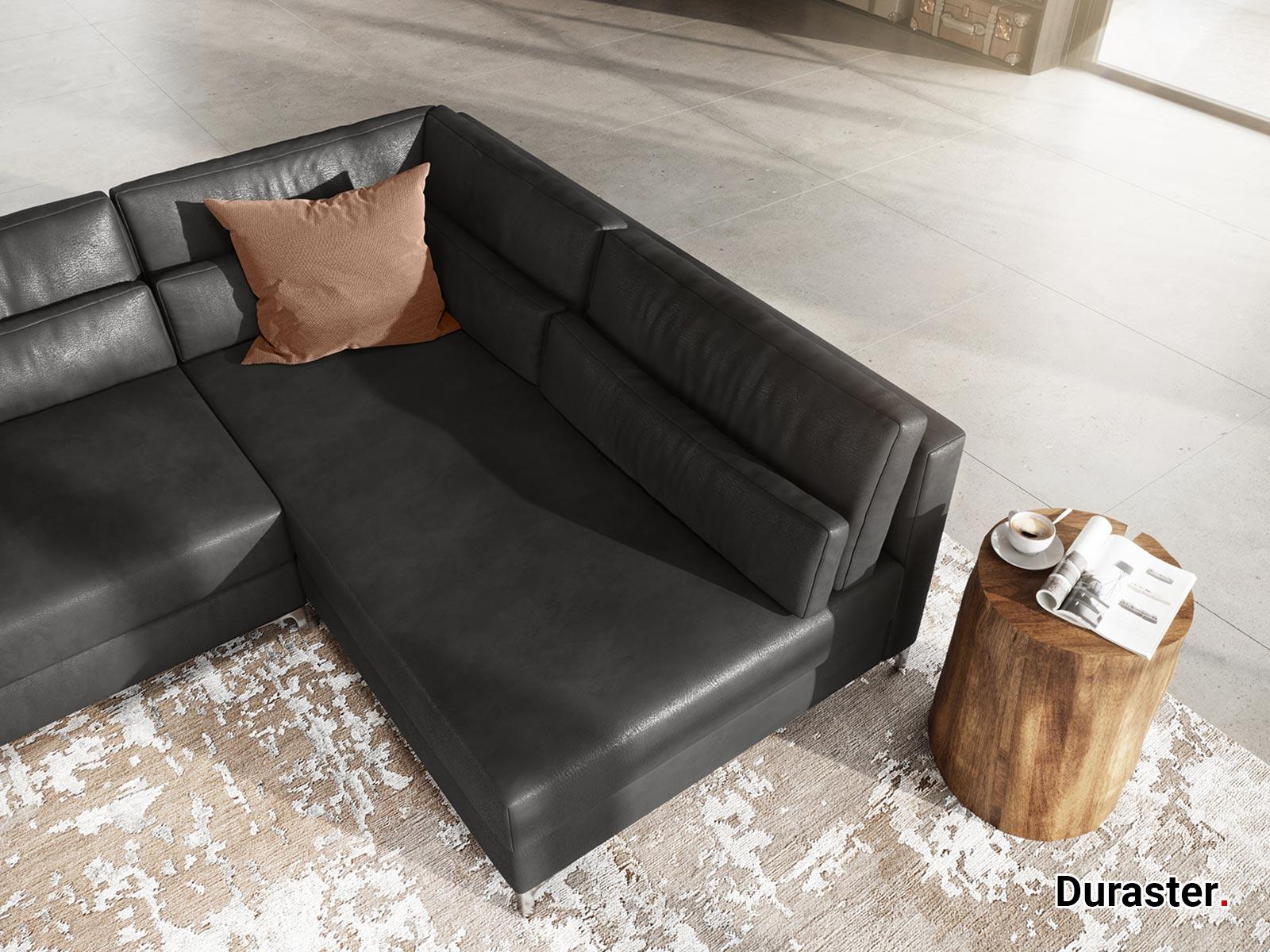 Diana Modern Anthracite Ottoman Right #26 - Duraster
