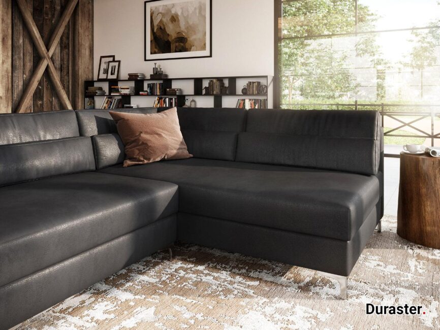 Diana Modern Anthracite Ottoman Right #26 - Duraster