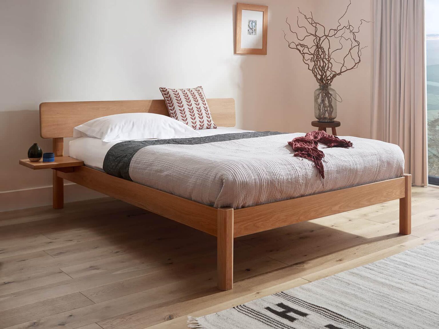 Preyas Solid Acacia wood Bed #24 - Duraster