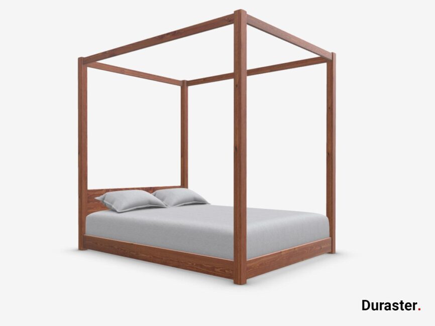 Preyas Solid Sheesham Wood Four-Poster Bed #27 - Duraster