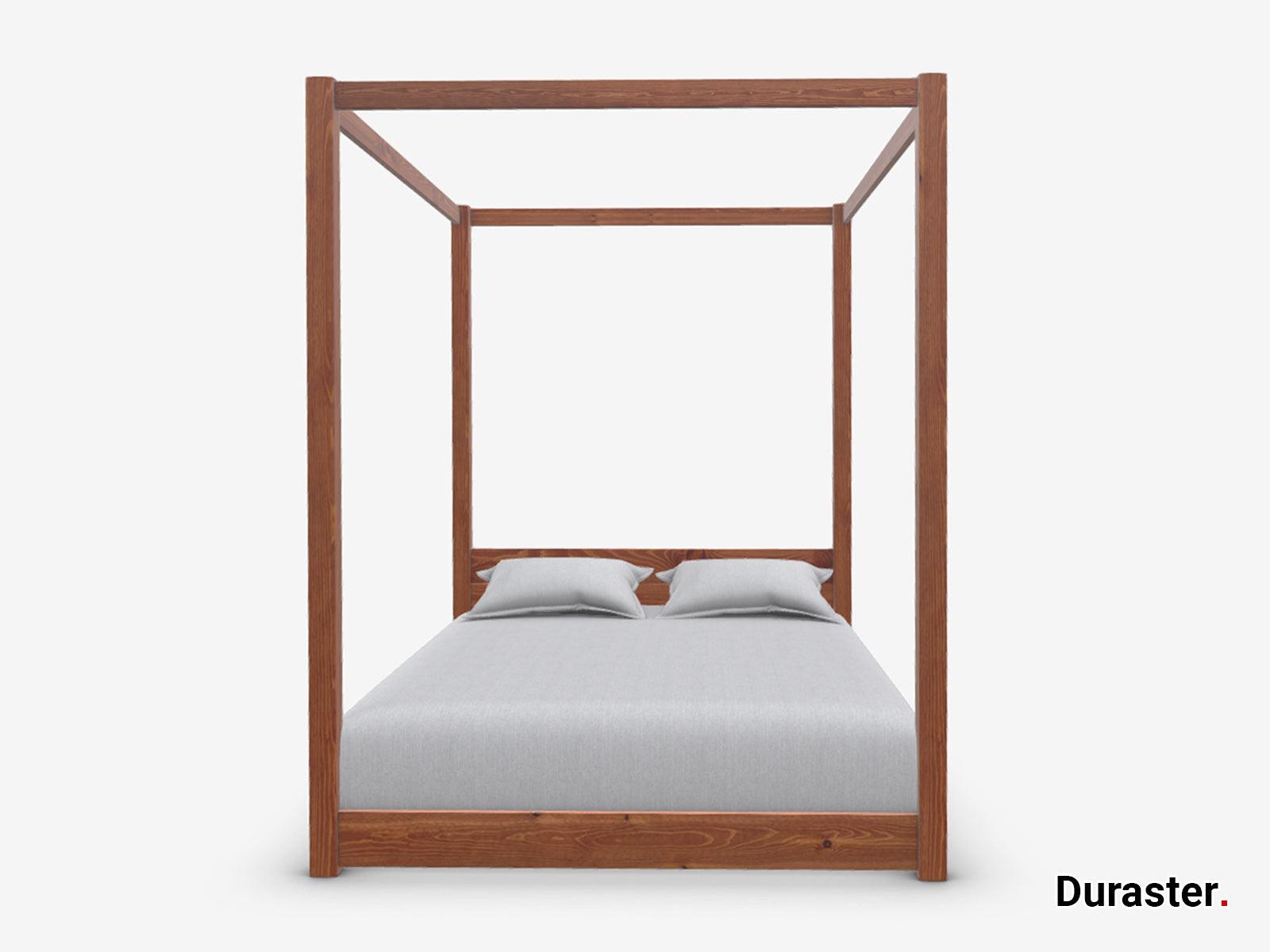 Preyas Solid Sheesham Wood Four-Poster Bed #27 - Duraster
