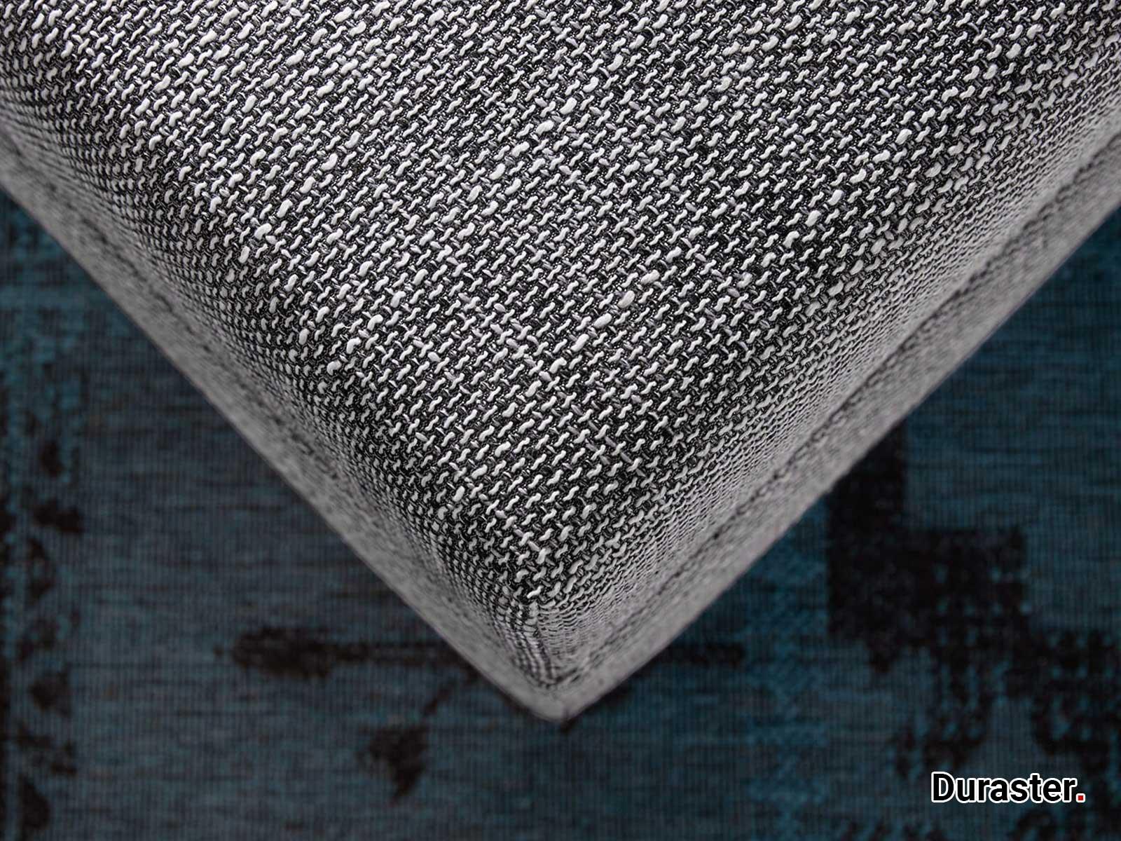 Norwich Premium Light Gray Fabric Ottoman #34 - Duraster