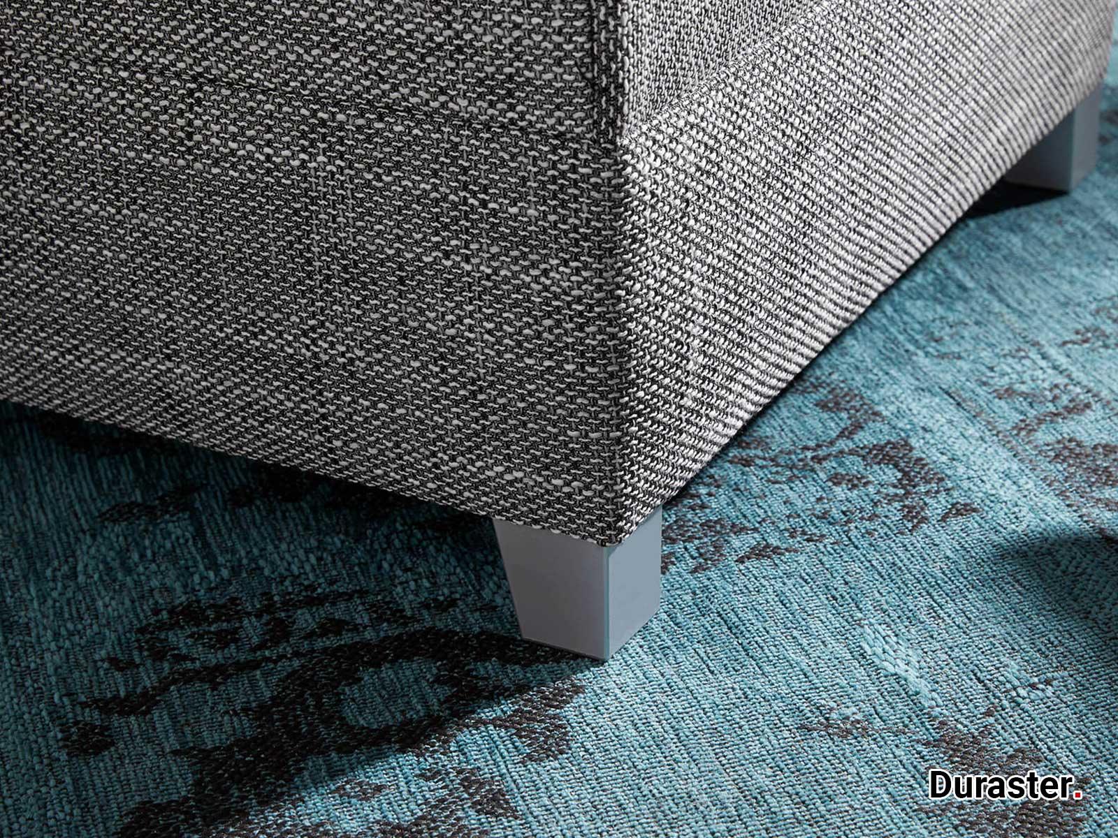 Norwich Premium Light Gray Fabric Ottoman #34 - Duraster