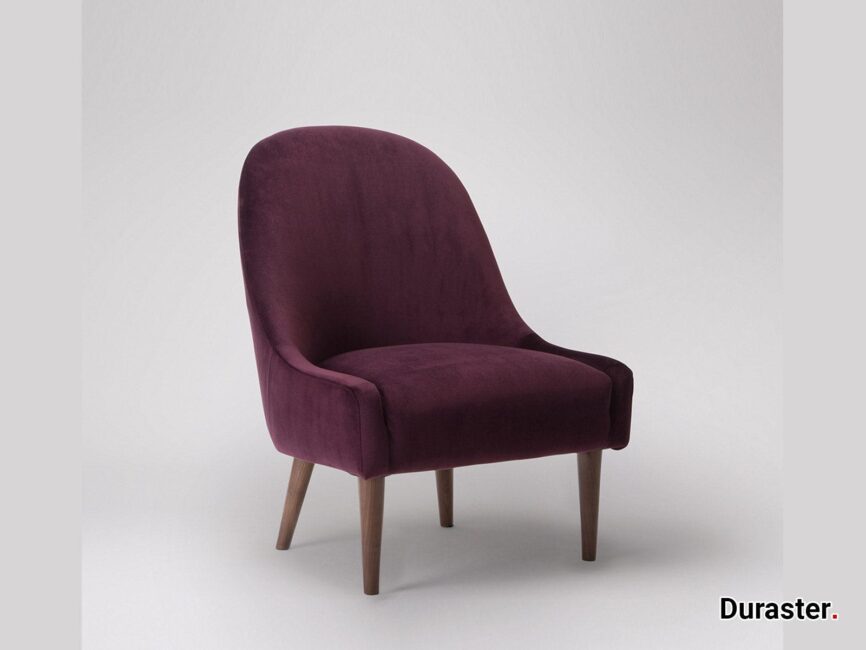 Elemantray Solid Wood Fabric Upholstered Chair #5 - Duraster