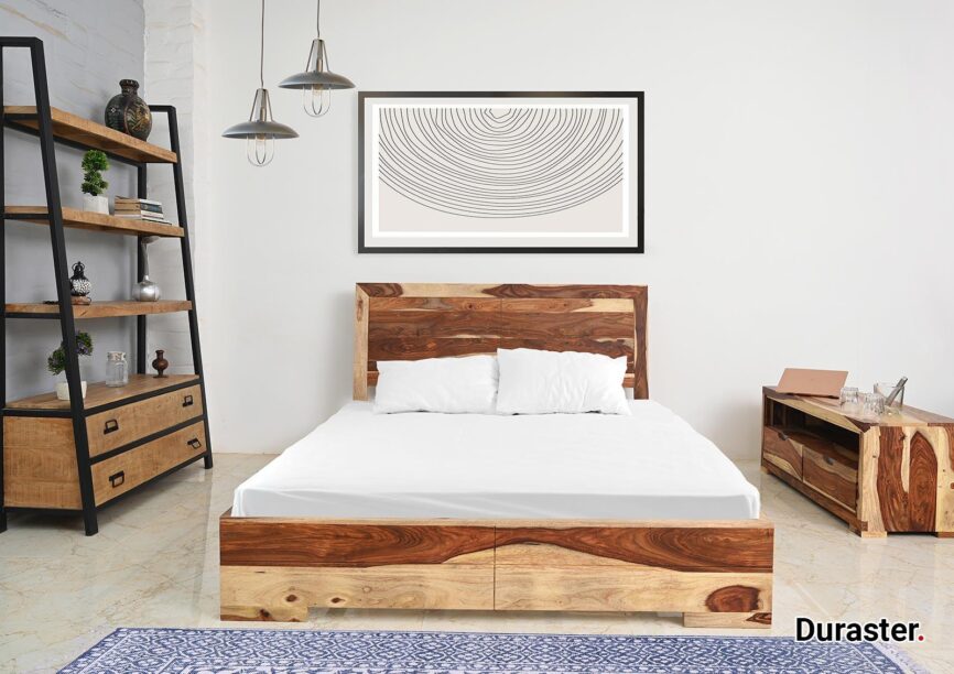 Sheesham Wood Queen Size Bed