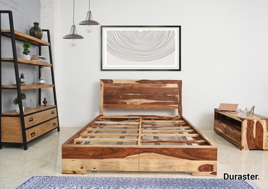 Sheesham Wood Queen Size Bed