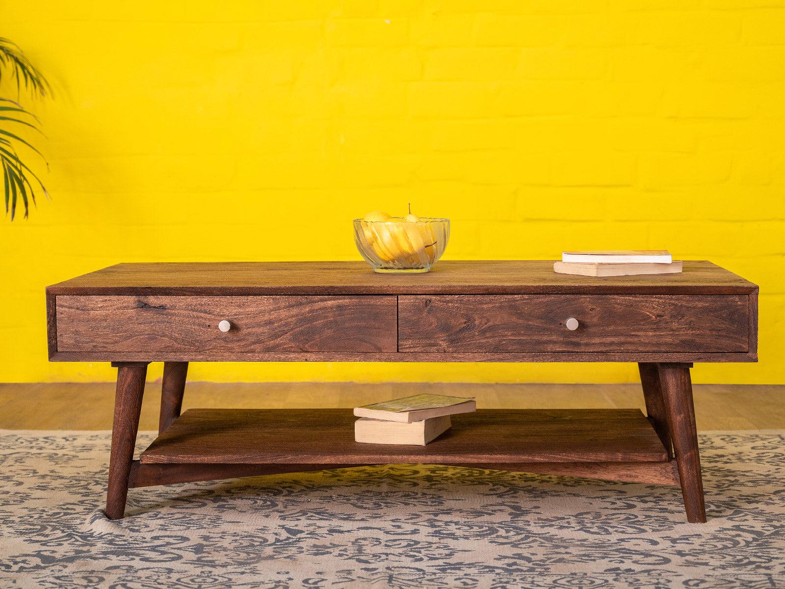 Rotterdam Stylish Acacia wood Retro Coffee Table #3 - Duraster