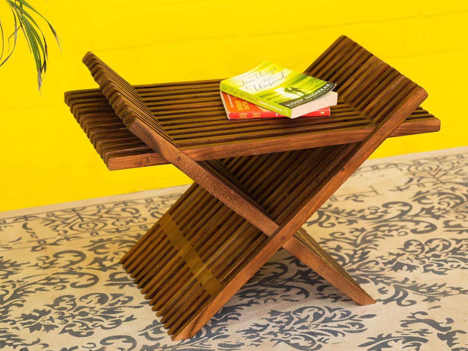Rotterdam Modern Acacia wood Side table  #1 - Duraster