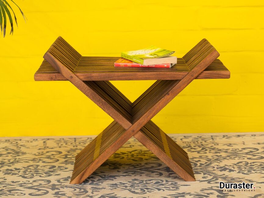 Rotterdam Modern Acacia wood Side table  #1 - Duraster