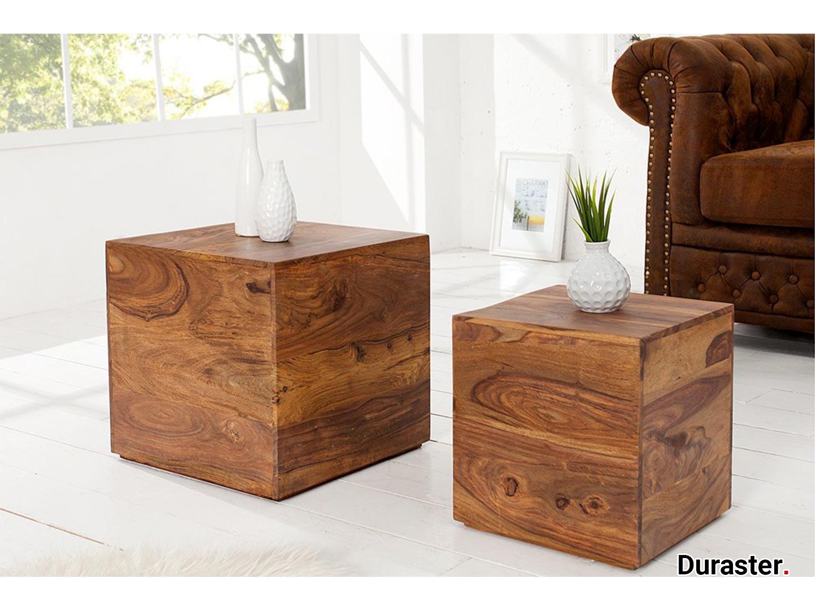 Torpedo Modern Sheesham Wood Nested Sidetable Cum Coffee Table#1 - Duraster