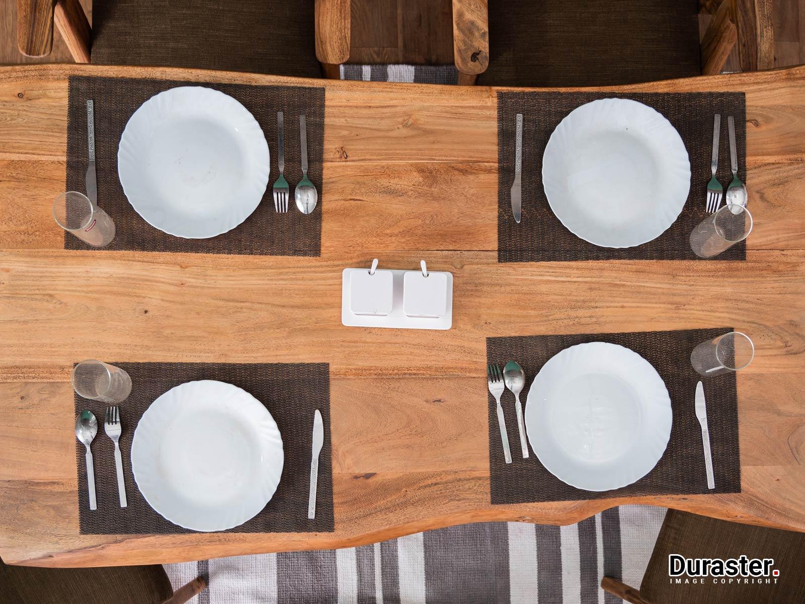 Hawkin Solid wood Handmade Live Edge Dining Set #1 - Duraster