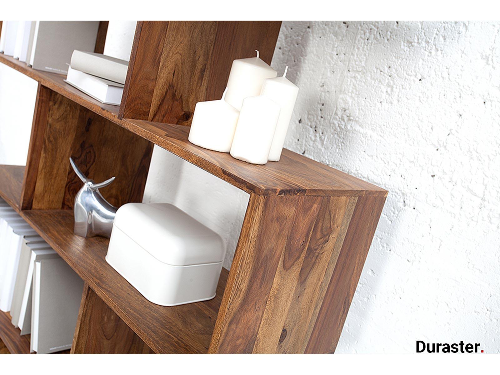 Torpedo Modern Sheesham wood Room Divider Bookshelf #2 - Duraster