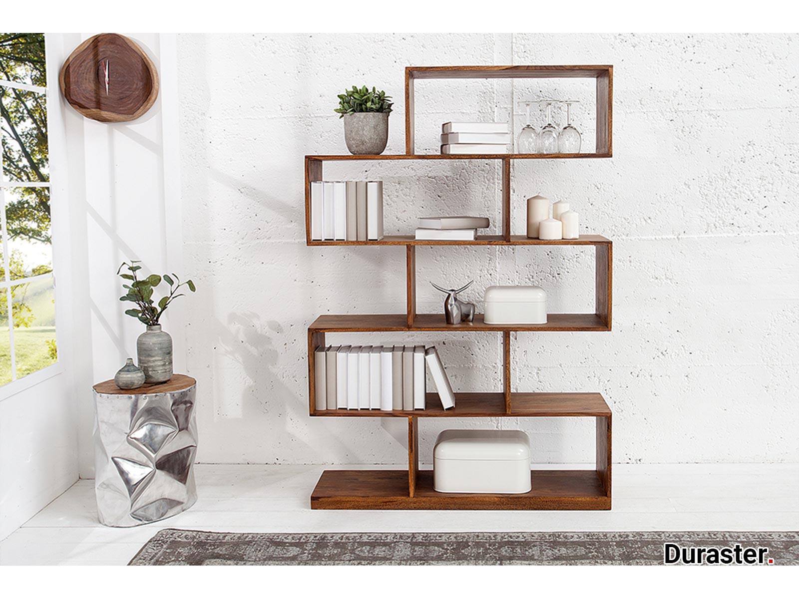 Torpedo Modern Sheesham wood Room Divider Book shelf #2 - Duraster