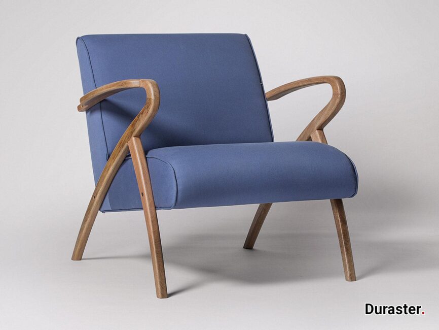 Elemantray Solid Wood Fabric Upholstered Chair #3 - Duraster