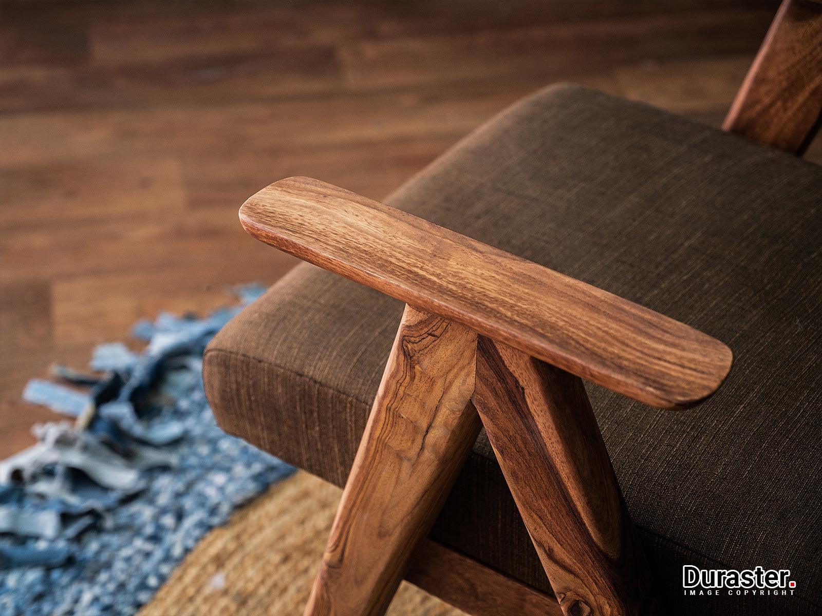 Hawkin Modern Sheesham wood Arm Chair #1 - Duraster