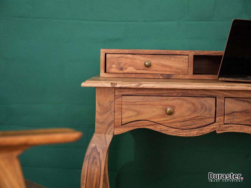 Hawkin Solid Sheesham wooden Writing Desk #1 - Duraster