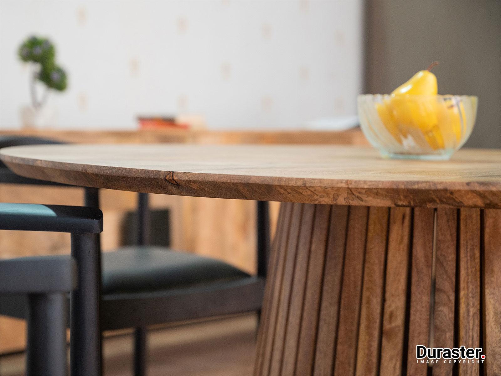 Versaw Premium Mango Wood Round Dining Set #1 - Duraster