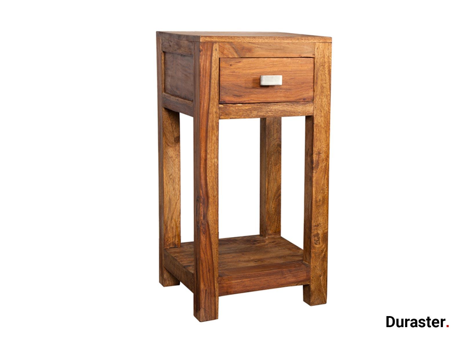 Rio Solid Sheesham 1 Drawer Sidetable#1 - Duraster